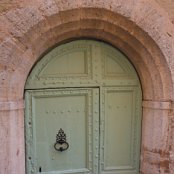 Another local door; heavy iron & wood