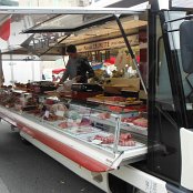 A typical butcher's vending truck; move from market to market, town to town.